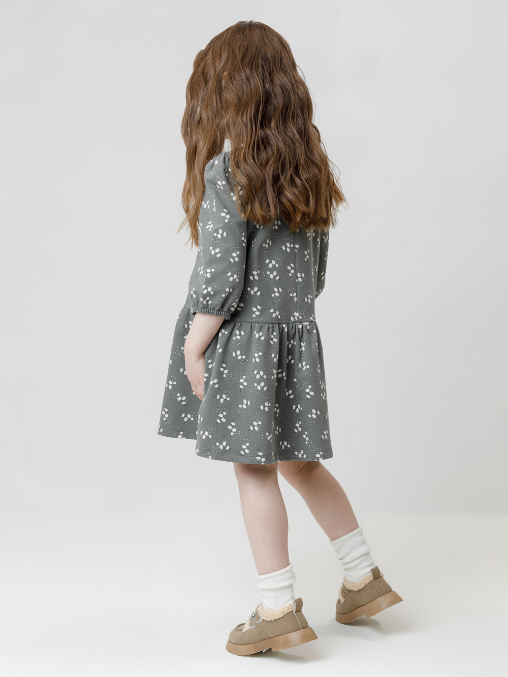 Платье для девочки, артикул: КР 5899, цвет: зеленый, фото 4