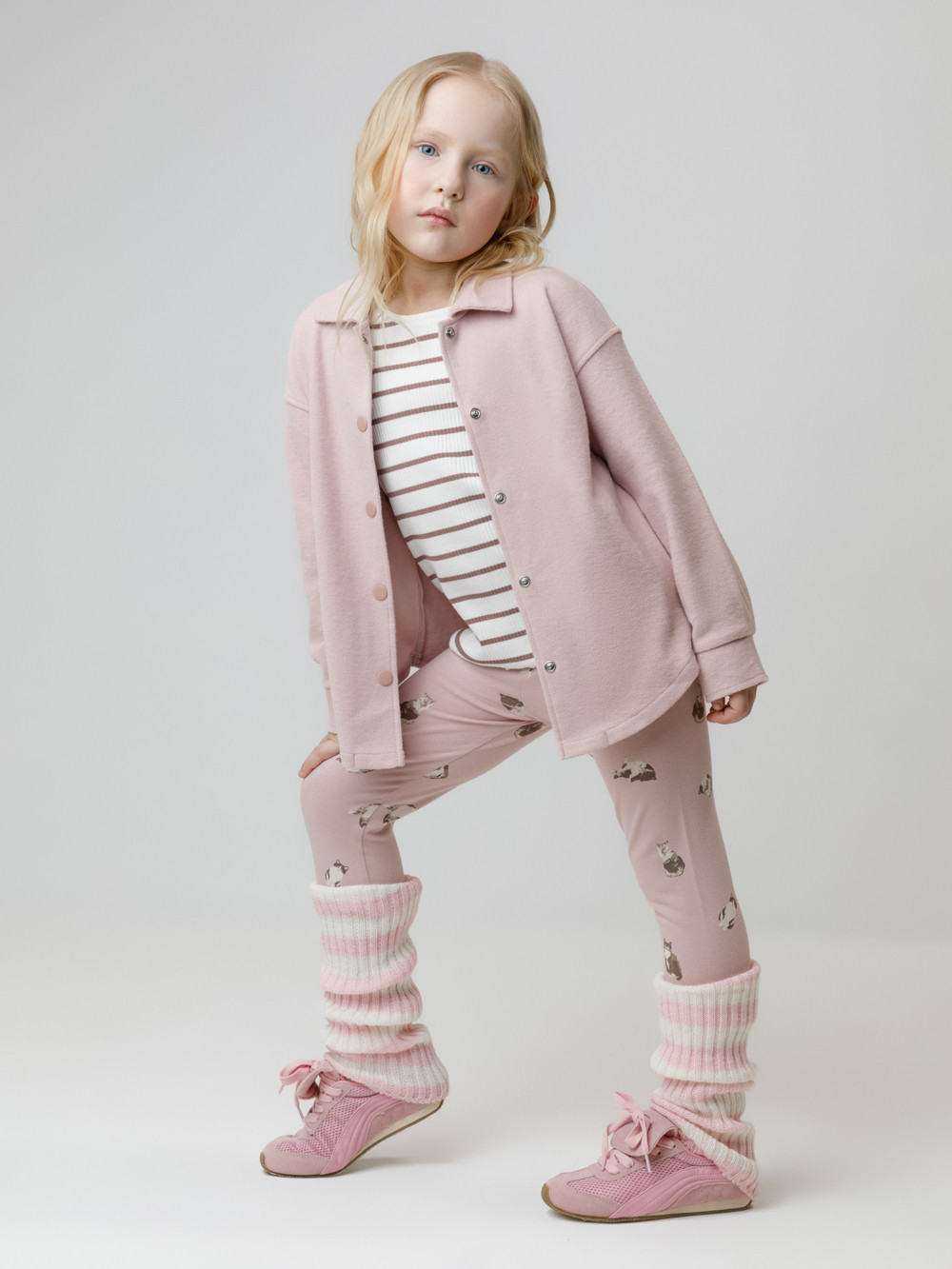 Лосины для девочки, артикул: КР 4074, цвет: розовый, фото 4