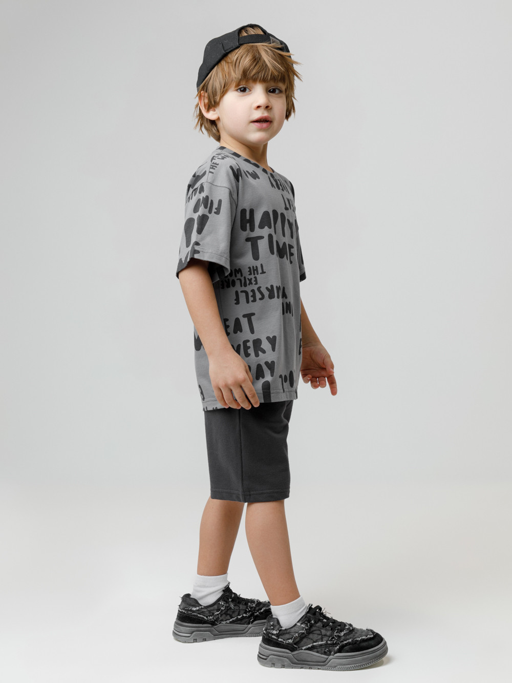 Шорты для мальчика, артикул: КР 400596, цвет: темно-серый, фото 4