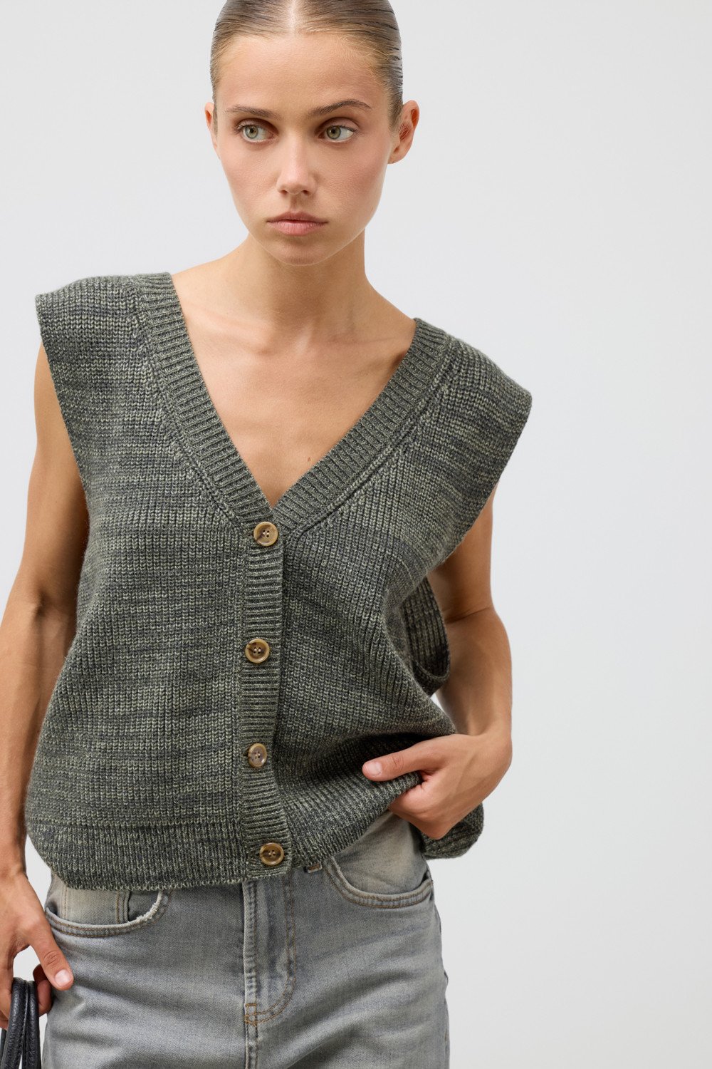 Жилеты женские для мам, артикул: ЕВ 30260/ш, цвет: зеленый, фото 4