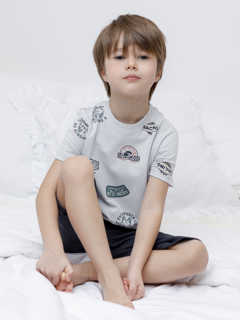 Пижама для мальчика, артикул: К 1614, цвет: светло-серый5, фото 4