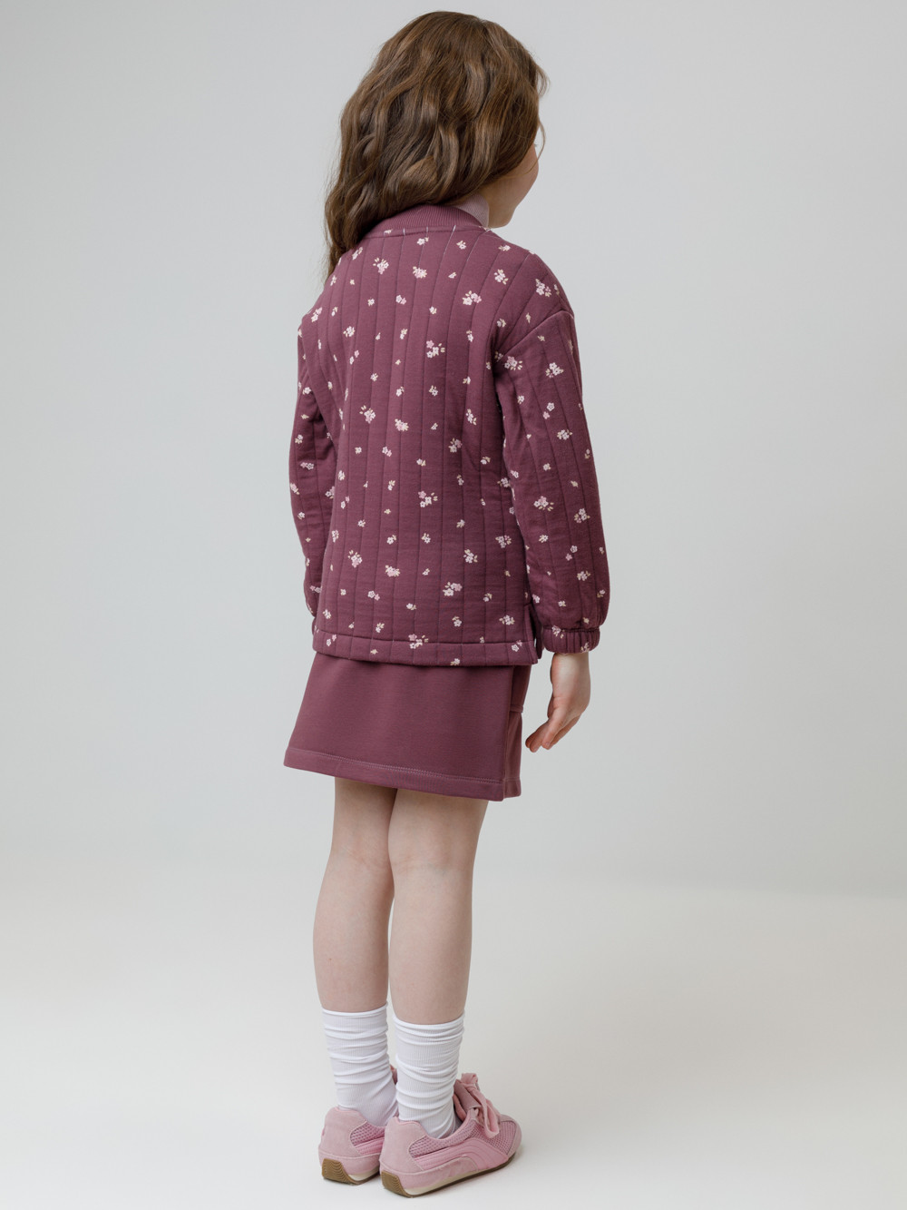 Юбка для девочки, артикул: КР 7149, цвет: бордовый, фото 4