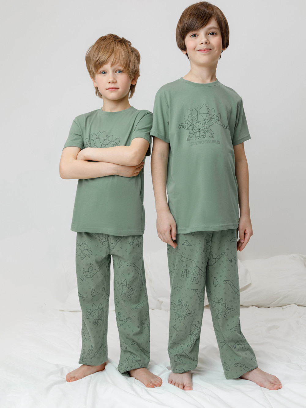 Пижама для мальчика, артикул: К 1599, цвет: зеленый, фото 4