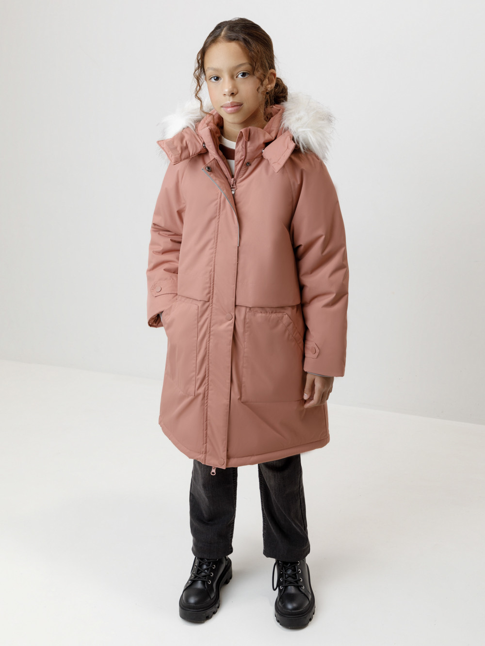 Куртка для девочки, артикул: ВК 38116/2 ГР, цвет: розовый, фото 3