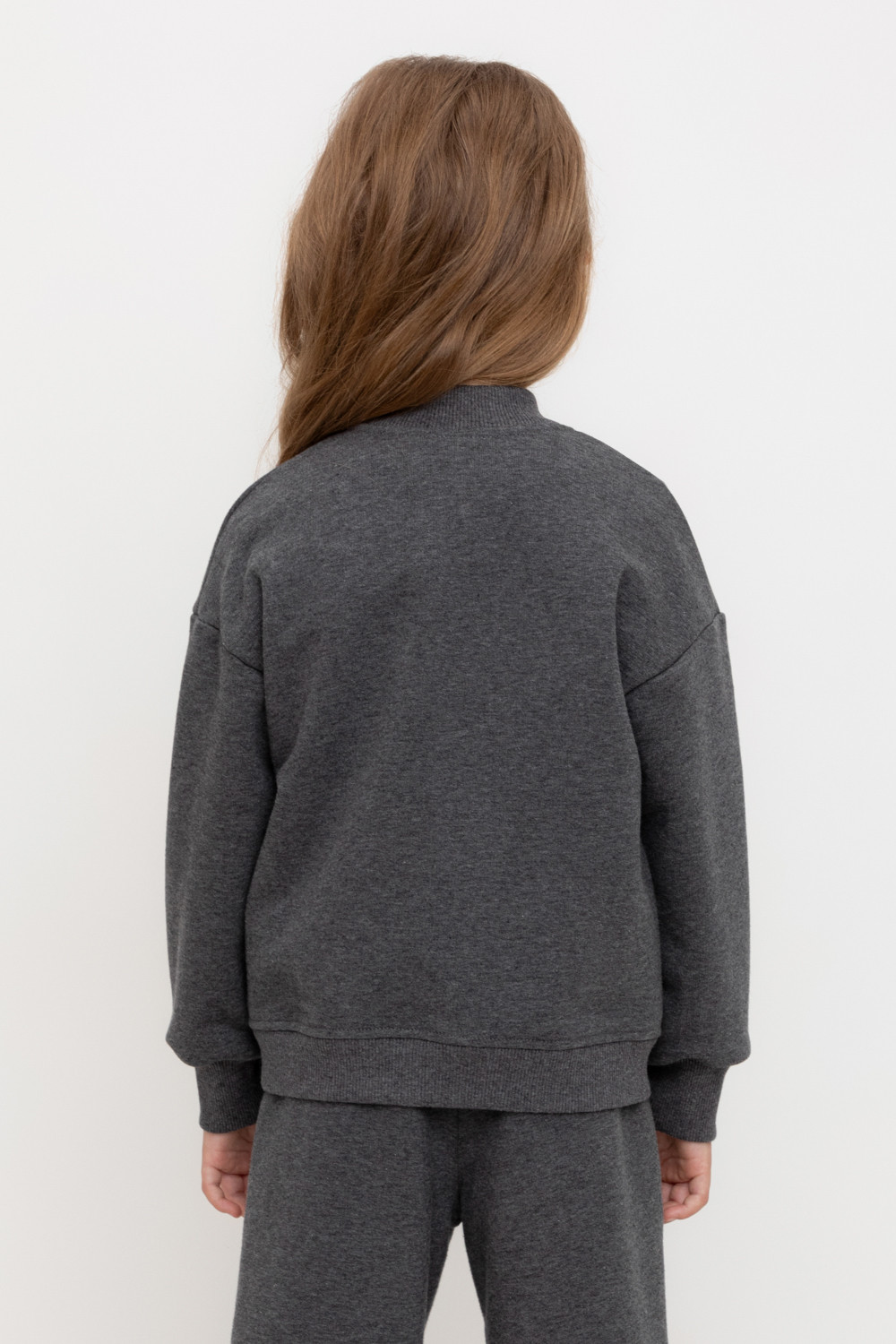 Жакет для девочки, артикул: КР 302588, цвет: темно-серый, фото 4