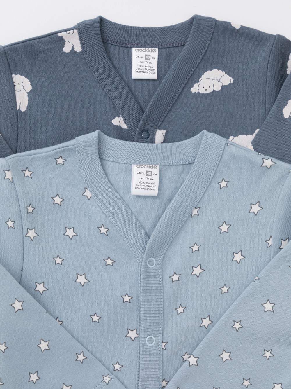 Комбинезон для новорожденных, артикул: К 6025-2уп, цвет: синий, фото 4