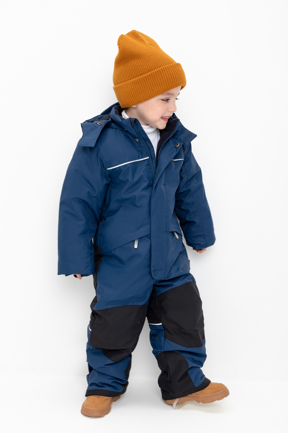 Комбинезоны утепленные для мальчика, артикул: ВК 60101/4 УЗГ (122-158), цвет: синий, фото 4