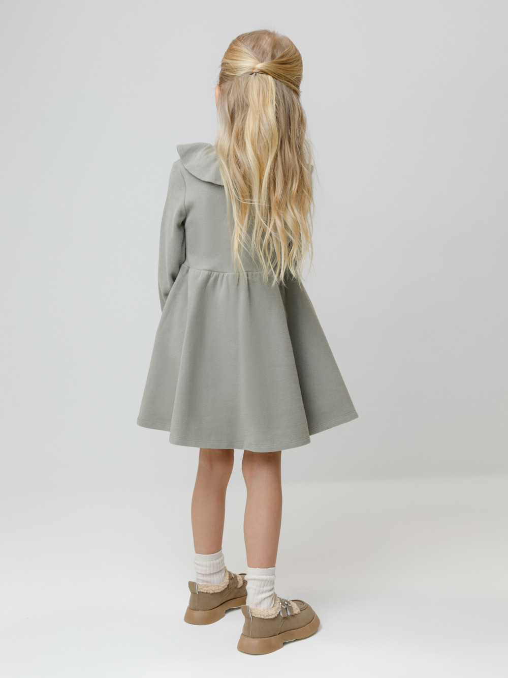 Платье для девочки, артикул: КР 5941, цвет: зеленый, фото 4