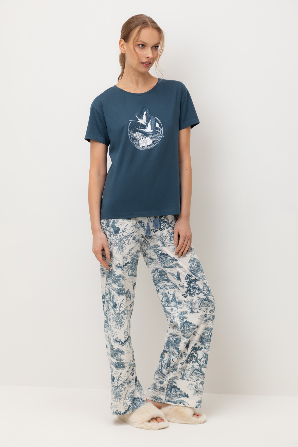 Комплекты для дома для мам, артикул: Е 20186, цвет: синий, фото 4