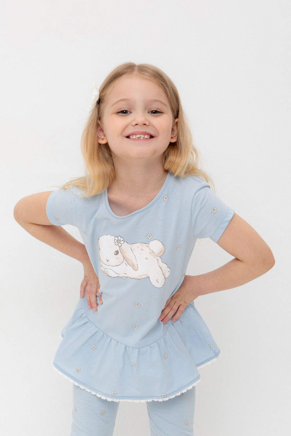 Блузка для девочки, артикул: КР 302746-1, цвет: голубой, фото 5