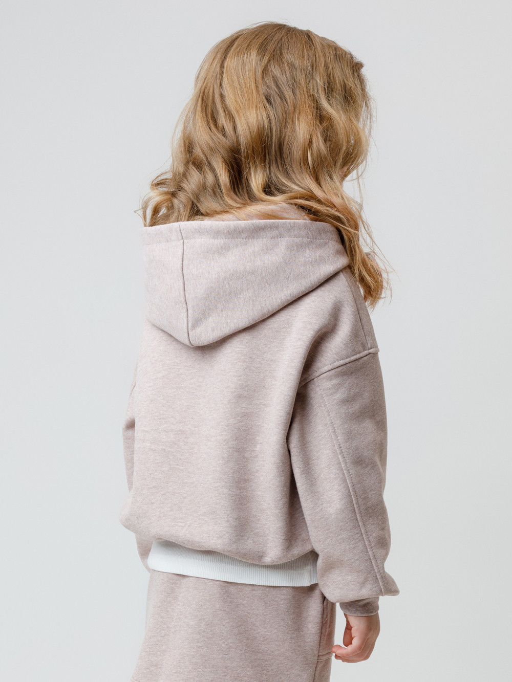 Худи для девочки, артикул: КР 302811, цвет: кофейный, фото 5