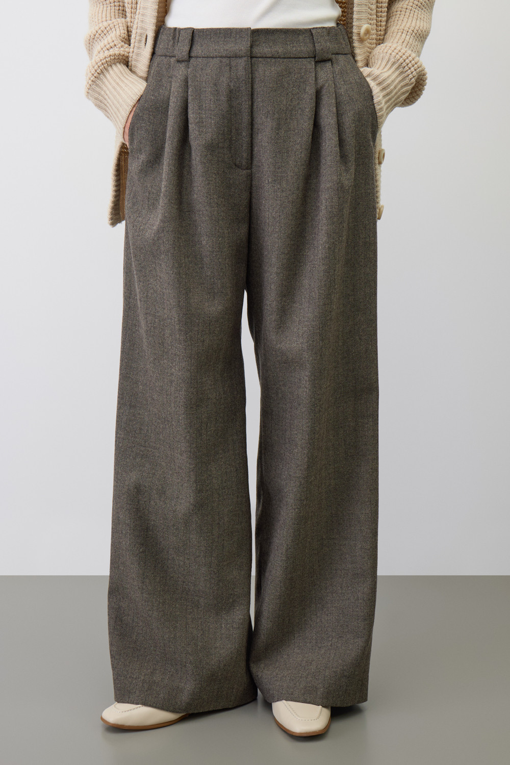 Брюки женские для мам, артикул: ЕТ 40021, цвет: серый, фото 5