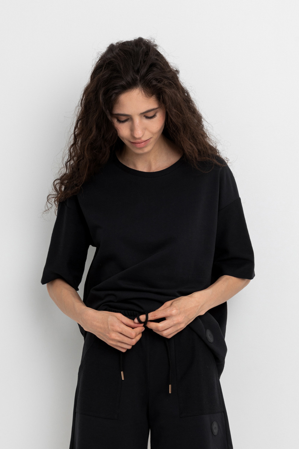 Футболки женские для мам, артикул: ЕВТ 3203, цвет: черный, фото 5