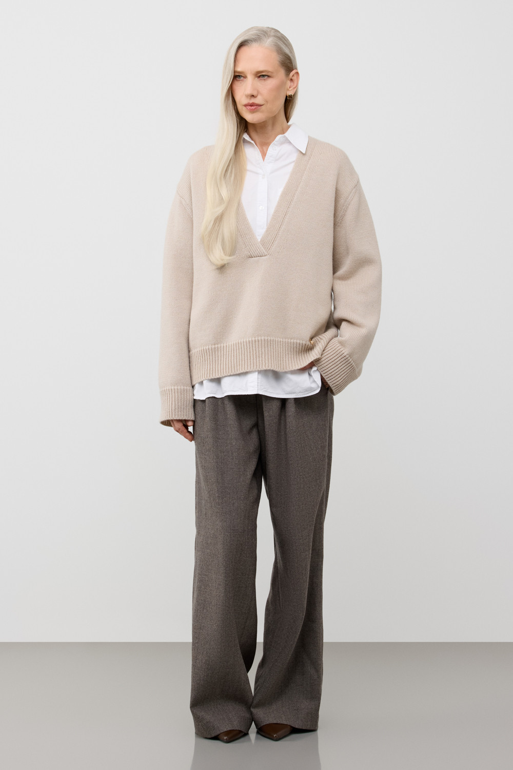 Джемперы женские для мам, артикул: ЕВ 30261/ш, цвет: бежевый, фото 5