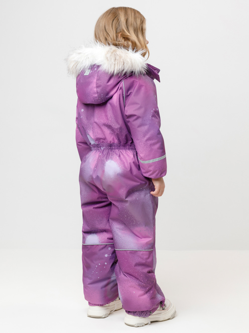 Комбинезоны утепленные для девочки, артикул: ВК 60098/н/9 ГР, цвет: фиолетовый, фото 5