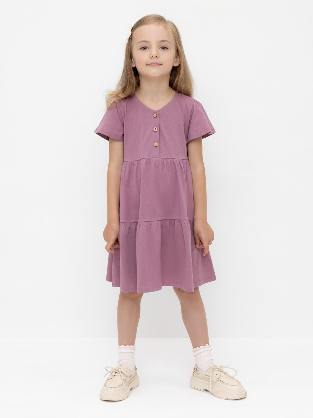 Платье для девочки, артикул: КР 5927-1, цвет: бордовый, фото 4