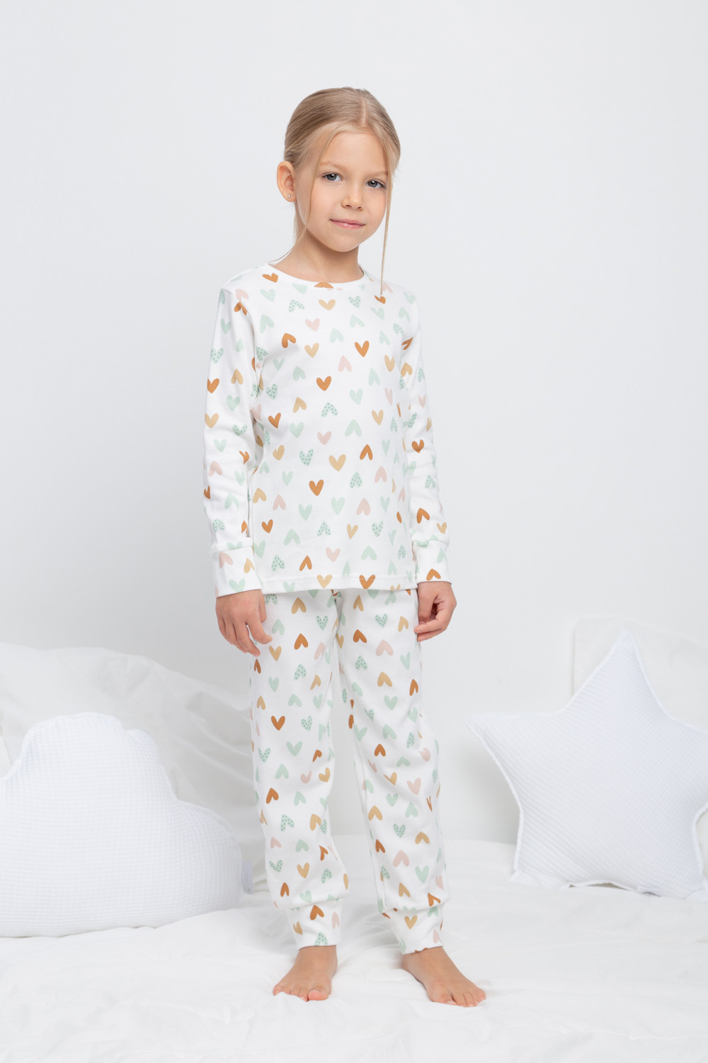 Пижама для девочки, артикул: К 1552/24, цвет: сахар, фото 5