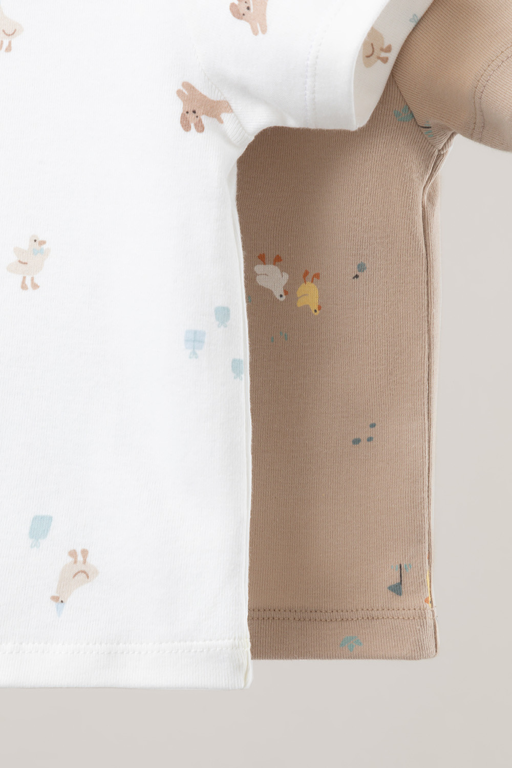 Футболка для новорожденных, артикул: К 301156-2уп, цвет: бежевый, фото 5