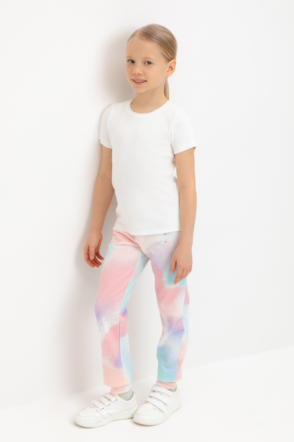 Брюки для девочки, артикул: КР 400536-1, цвет: мульти, фото 5