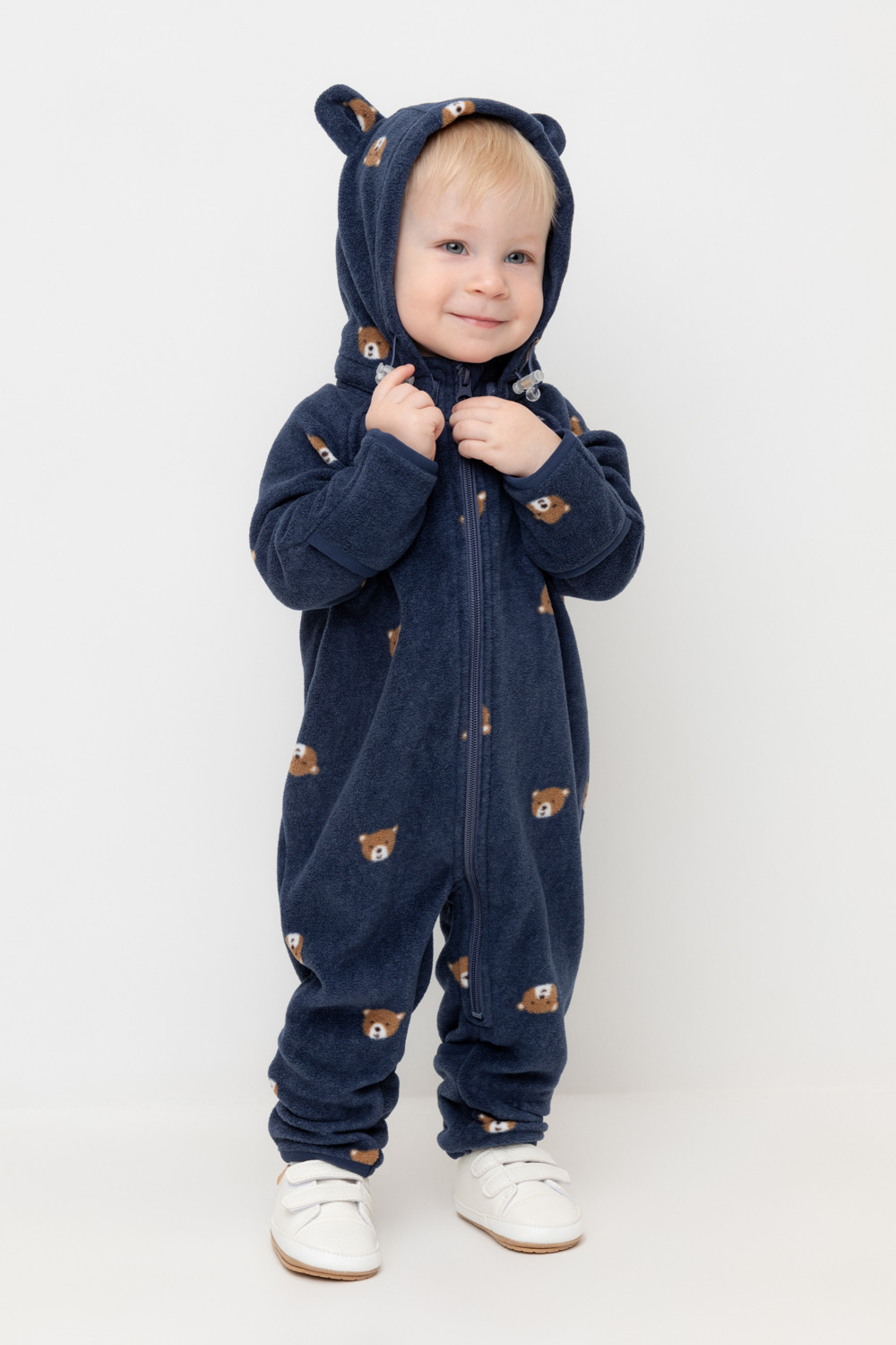 Комбинезон для мальчика, артикул: ФЛ 60008/н/2 ГР, цвет: темно-синий, фото 5