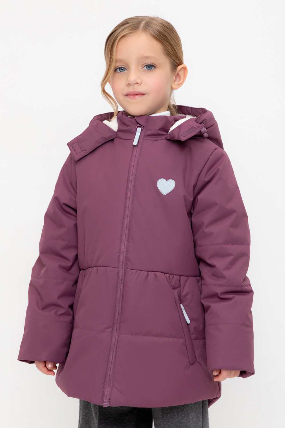 Куртка для девочки, артикул: ВК 38085/н/2 ГР, цвет: фиолетовый, фото 5