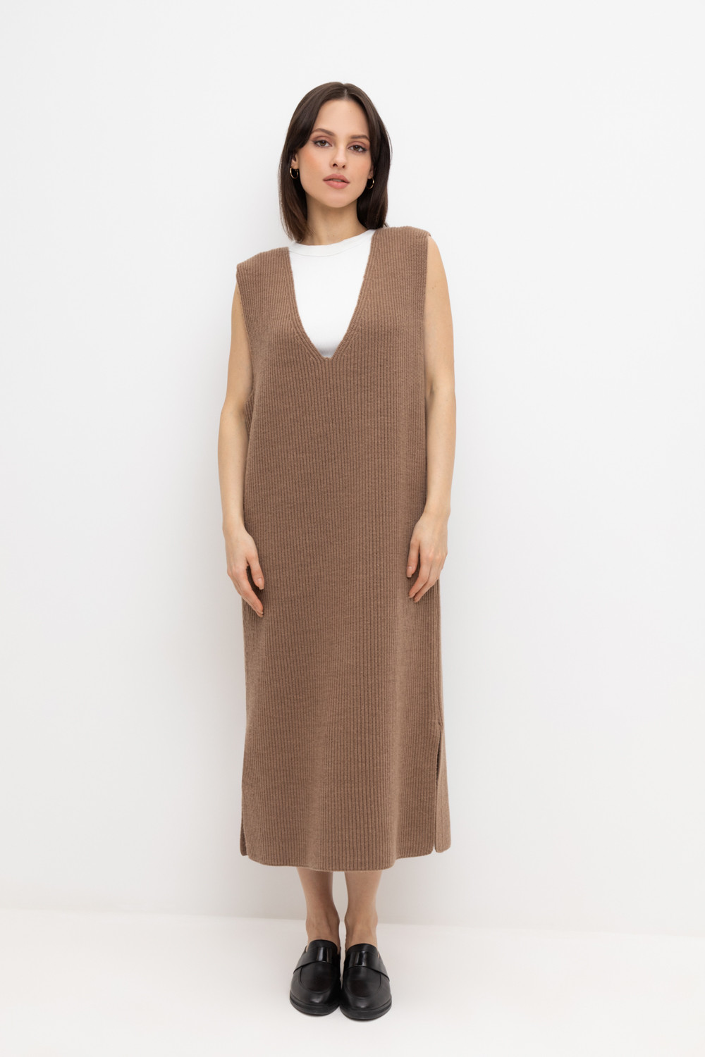 Платья женские для мам, артикул: ЕВ 524/ш, цвет: коричневый, фото 5