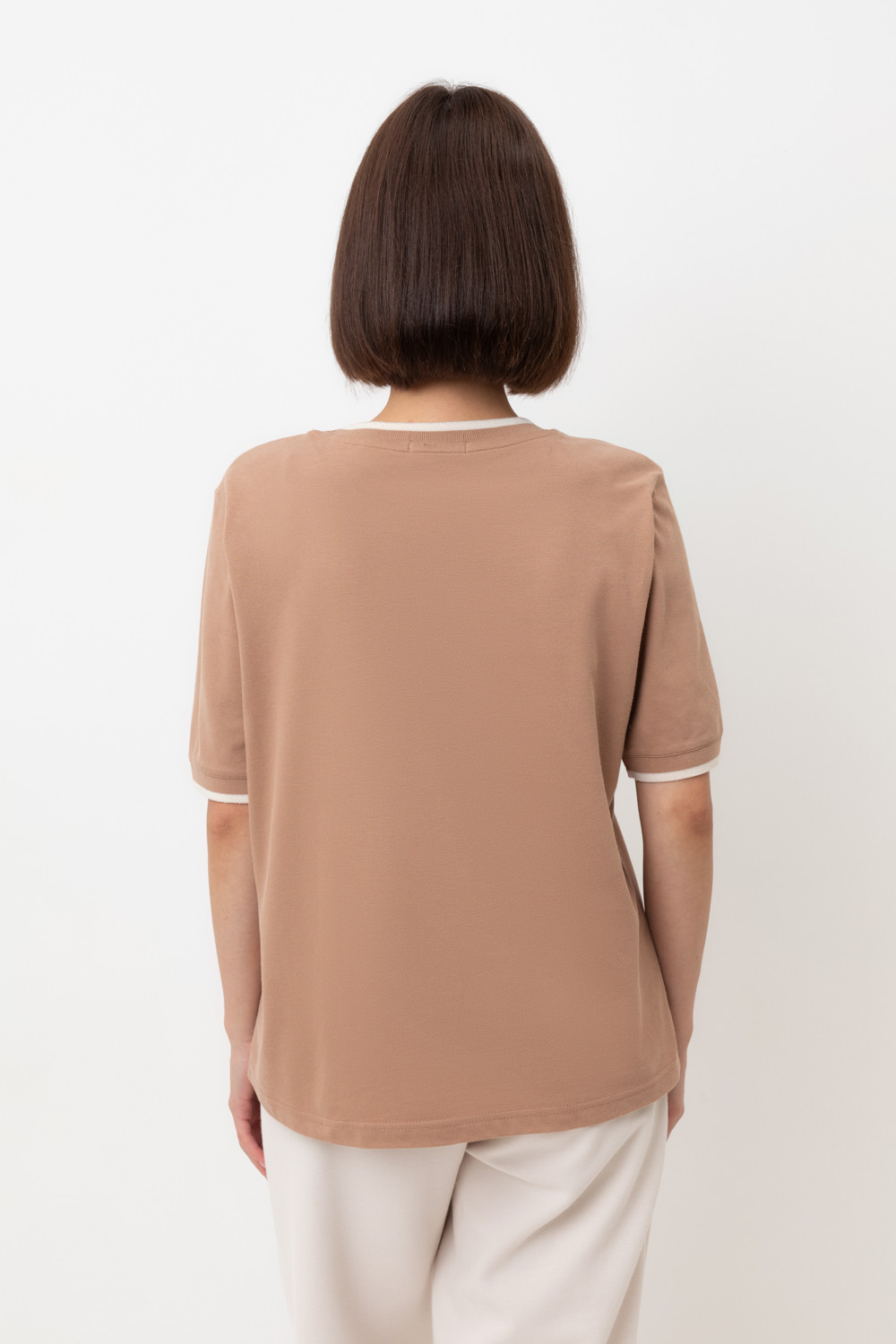 Футболки женские для мам, артикул: ЕВТ 3308, цвет: коричневый, фото 5