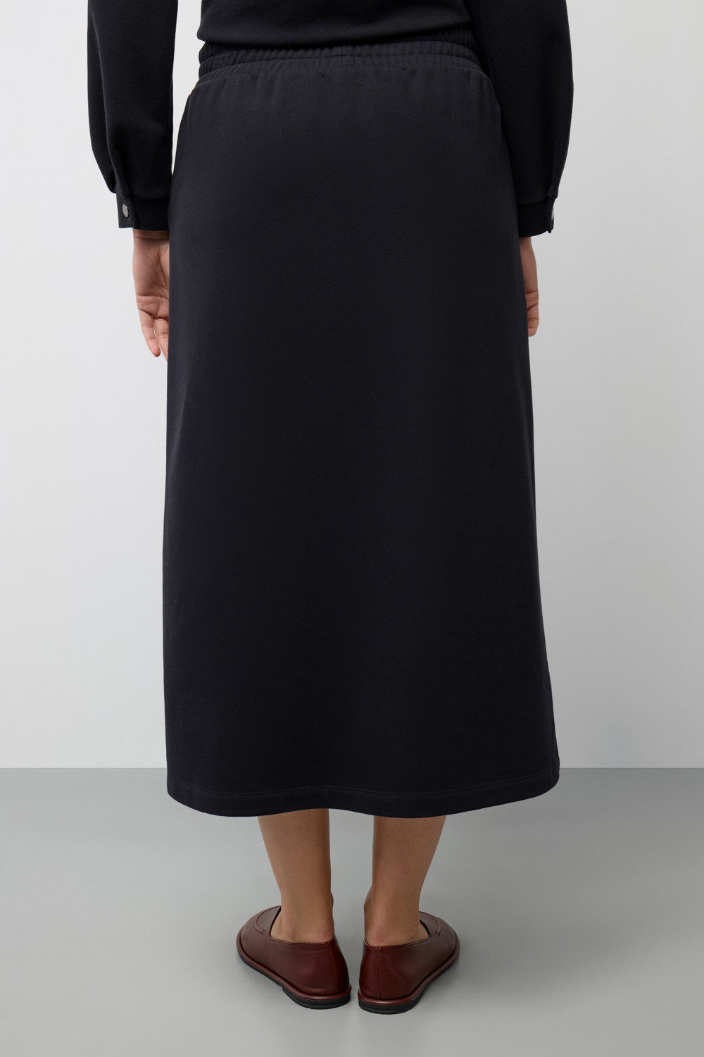 Юбки женские для мам, артикул: ЕВТ 7038, цвет: черный, фото 5