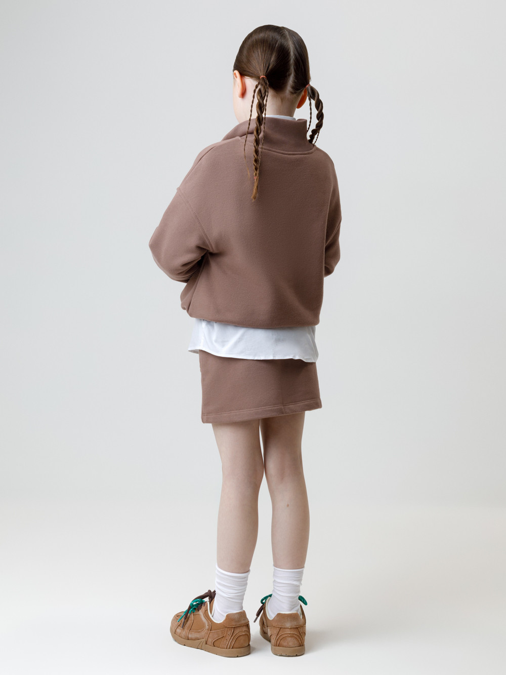 Юбка для девочки, артикул: КР 7149, цвет: кофейный, фото 5