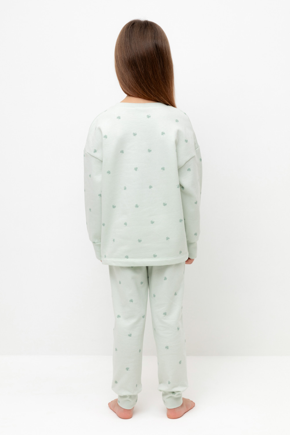 Пижама для девочки, артикул: К 1581, цвет: зеленый, фото 5