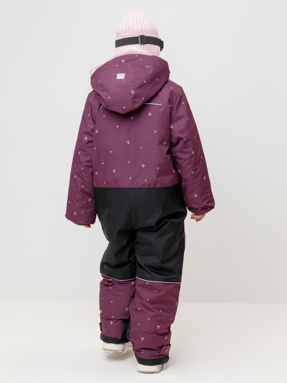 Комбинезоны утепленные для девочки, артикул: ВК 60123/н/2 ГР (92-122), цвет: фиолетовый, фото 4