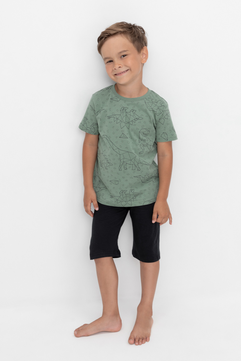 Пижама для мальчика, артикул: К 1614, цвет: зеленый, фото 5