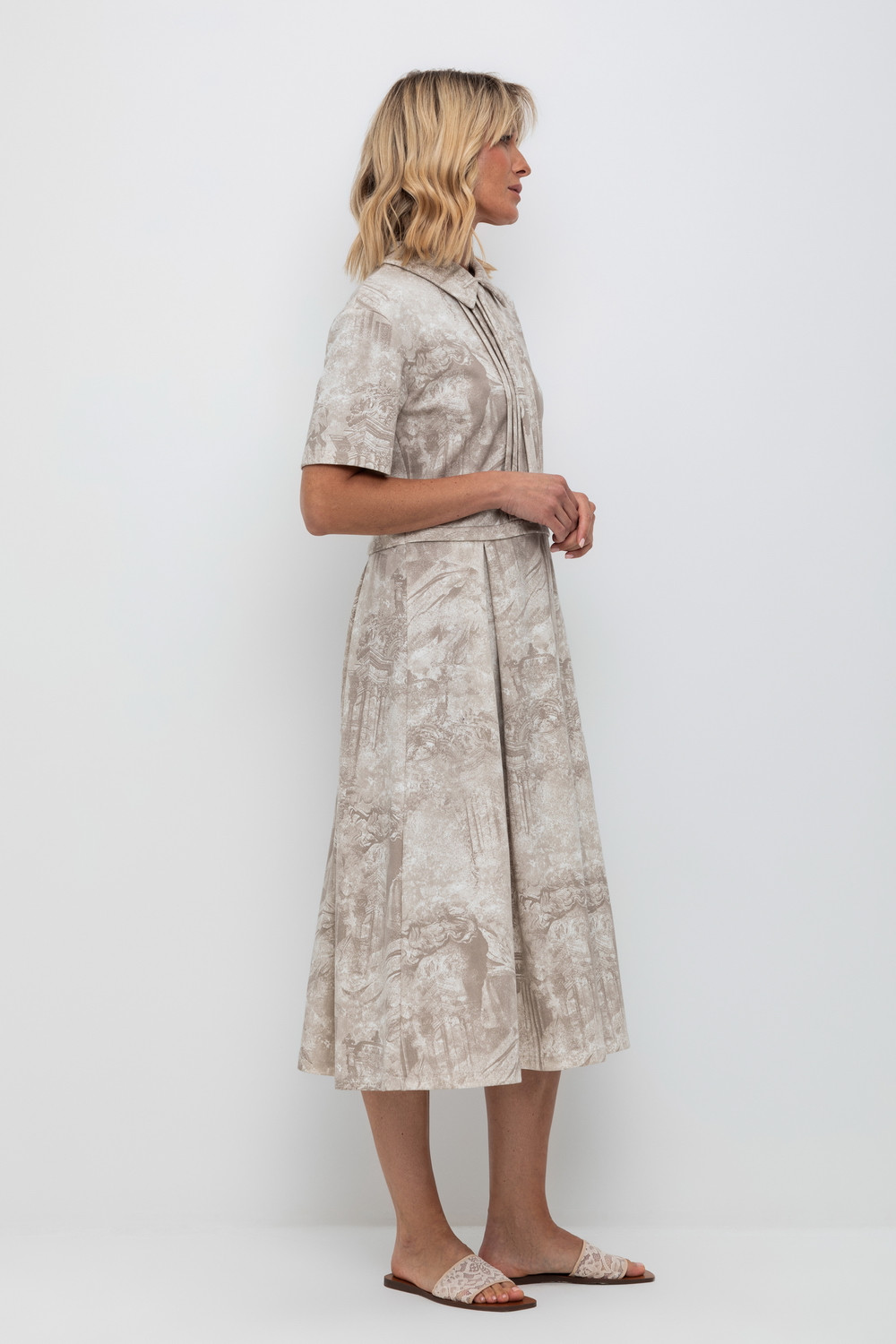 Платья женские для мам, артикул: ЕВТ 5048, цвет: сливки2, фото 5