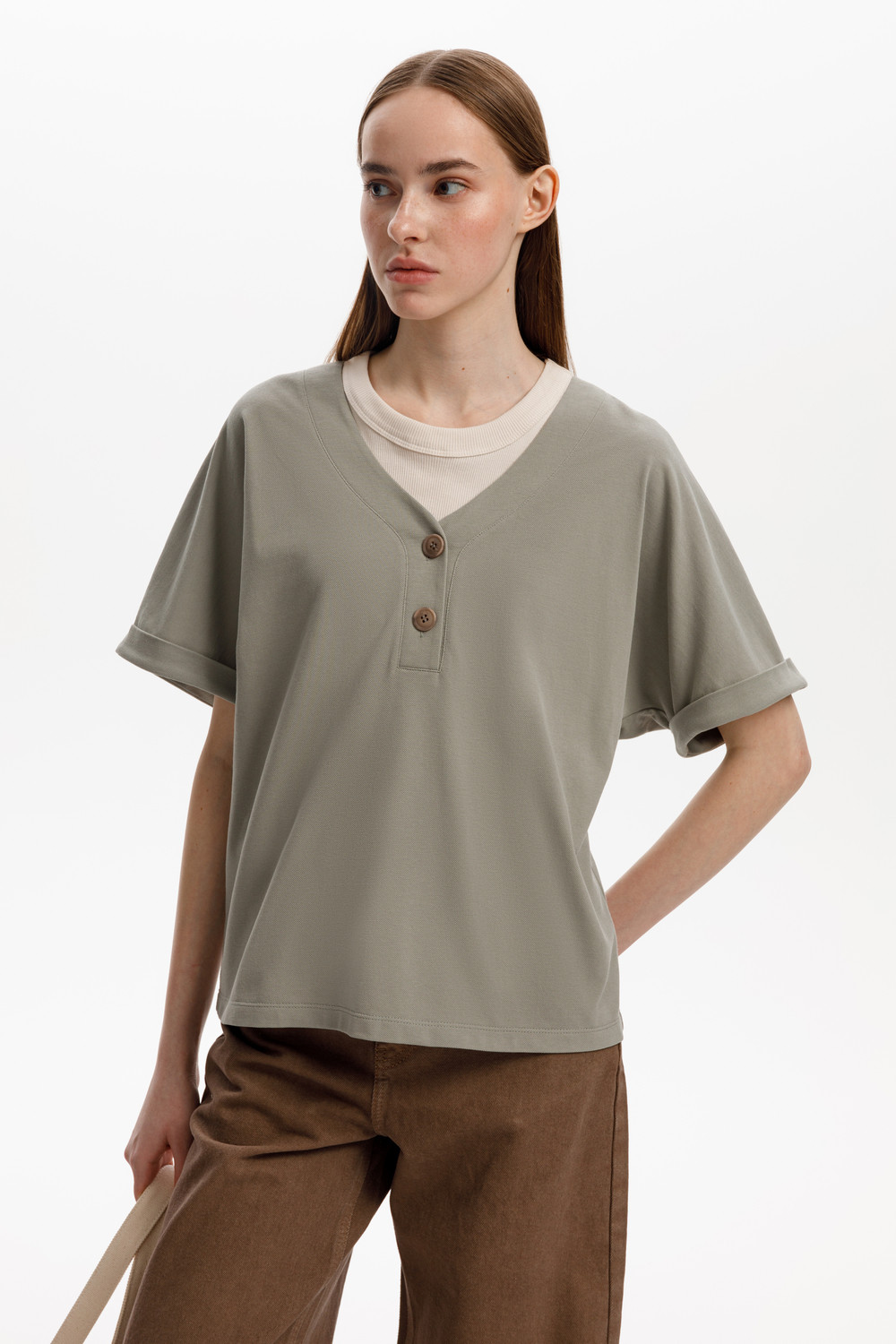 Блузы, рубашки женские для мам, артикул: ЕВТ 3290, цвет: зеленый, фото 5