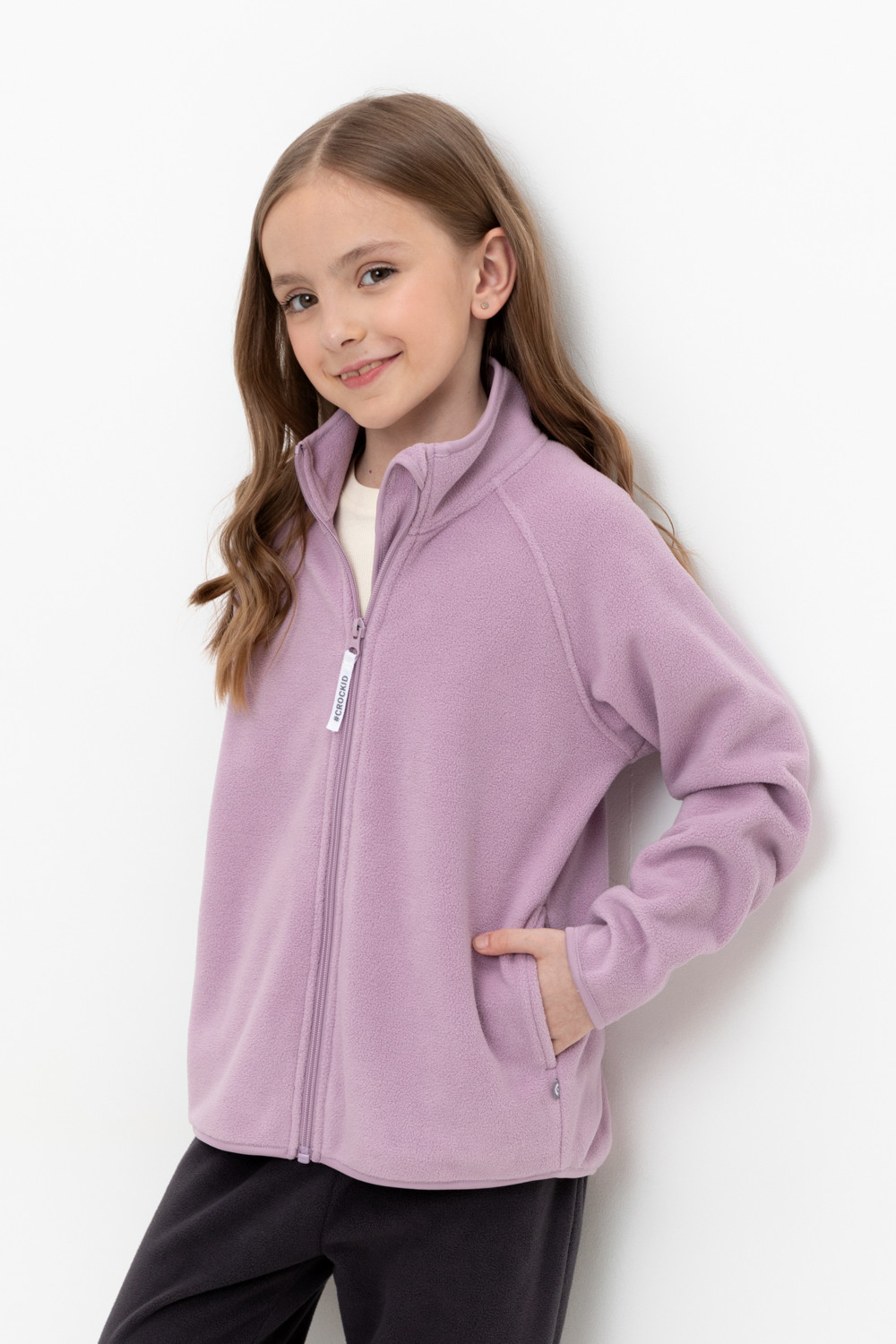 Куртка для девочки, артикул: ФЛ 34011/33 ГР, цвет: фиолетовый, фото 5