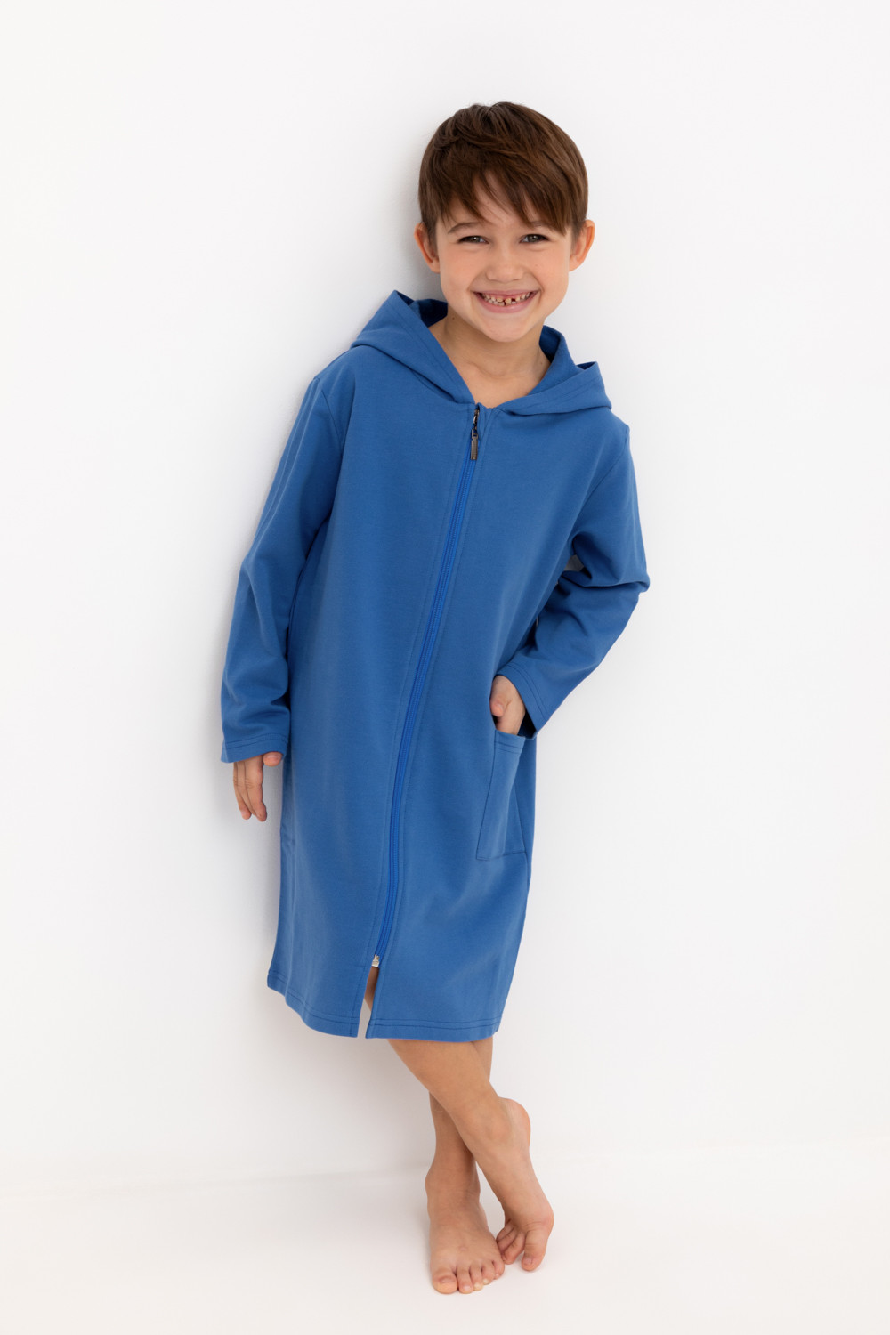 Халат для мальчика, артикул: К 5887, цвет: синий, фото 5