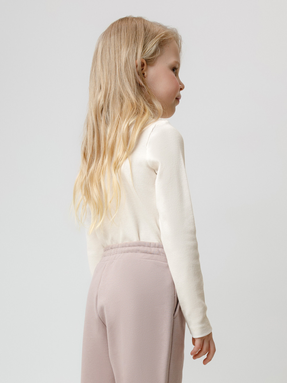 Лонгсливы для девочки, артикул: КР 301911, цвет: бежевый, фото 5