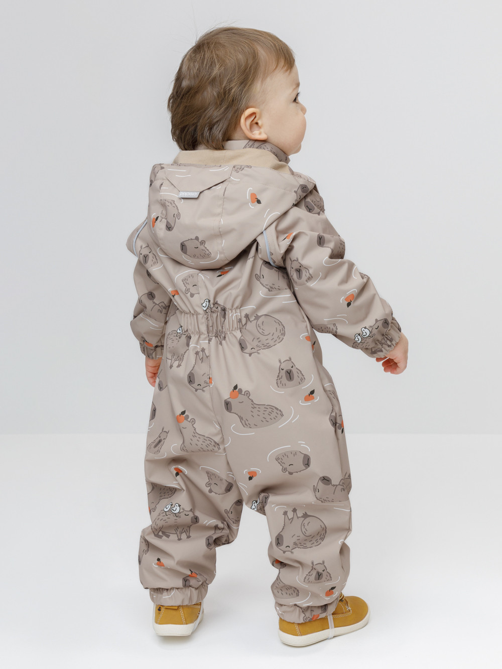 Комбинезоны утепленные для мальчика, артикул: ВК 60088/н/25 Ал, цвет: бежевый, фото 5