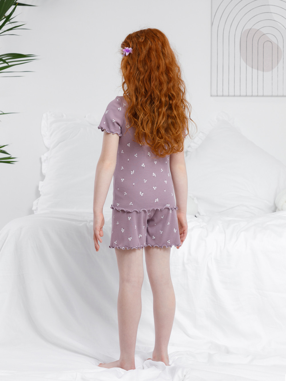 Пижама для девочки, артикул: К 1652, цвет: розовый, фото 5