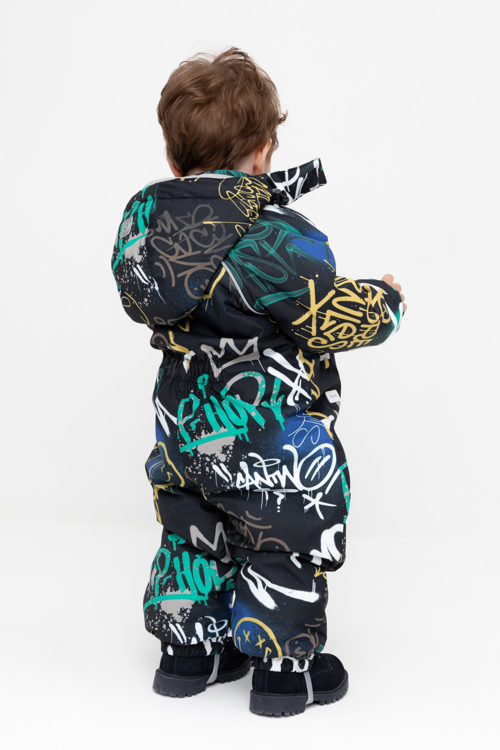 Комбинезоны утепленные для мальчика, артикул: ВК 60032/н/48 Ал, цвет: черный3, фото 5