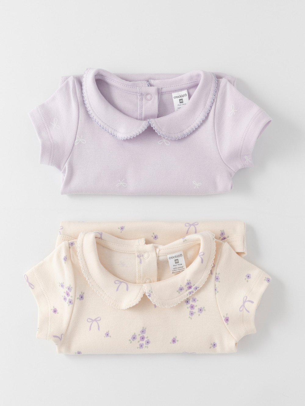 Боди для новорожденных, артикул: К 6540-2уп, цвет: фиолетовый, фото 5