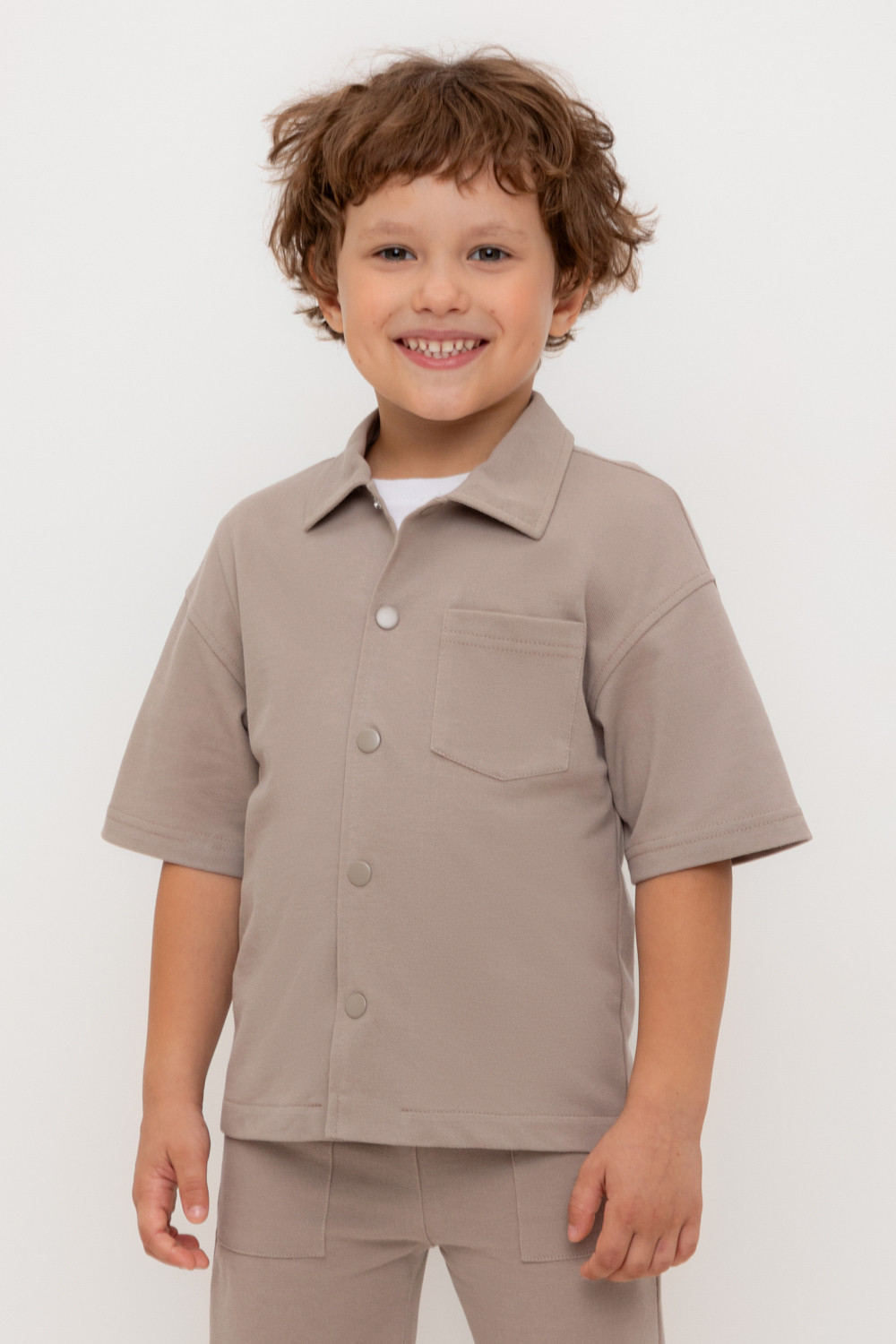 Рубашки для мальчика, артикул: КР 302730-1, цвет: коричневый, фото 5