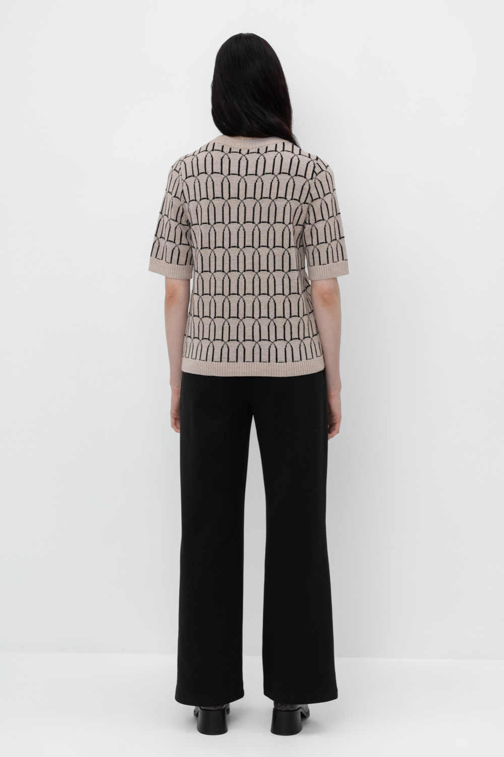 Брюки женские для мам, артикул: ЕВТ 4120, цвет: черный, фото 5