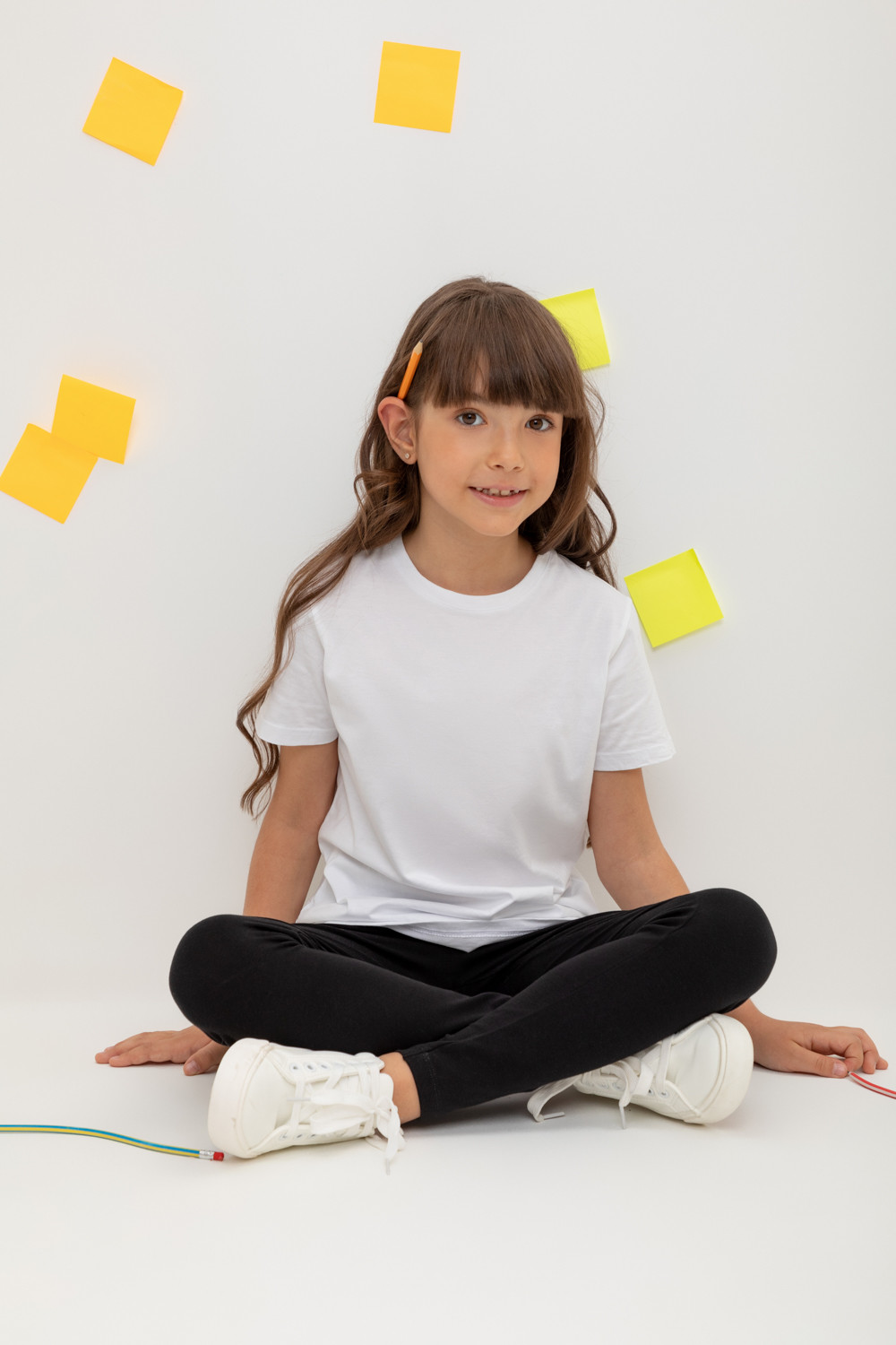 Лосины для девочки, артикул: К 400580, цвет: черный, фото 5