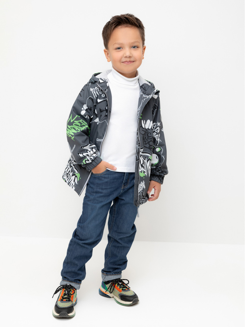 Куртки для мальчика, артикул: ВК 30149/н/2 Ал, цвет: темно-серый, фото 5