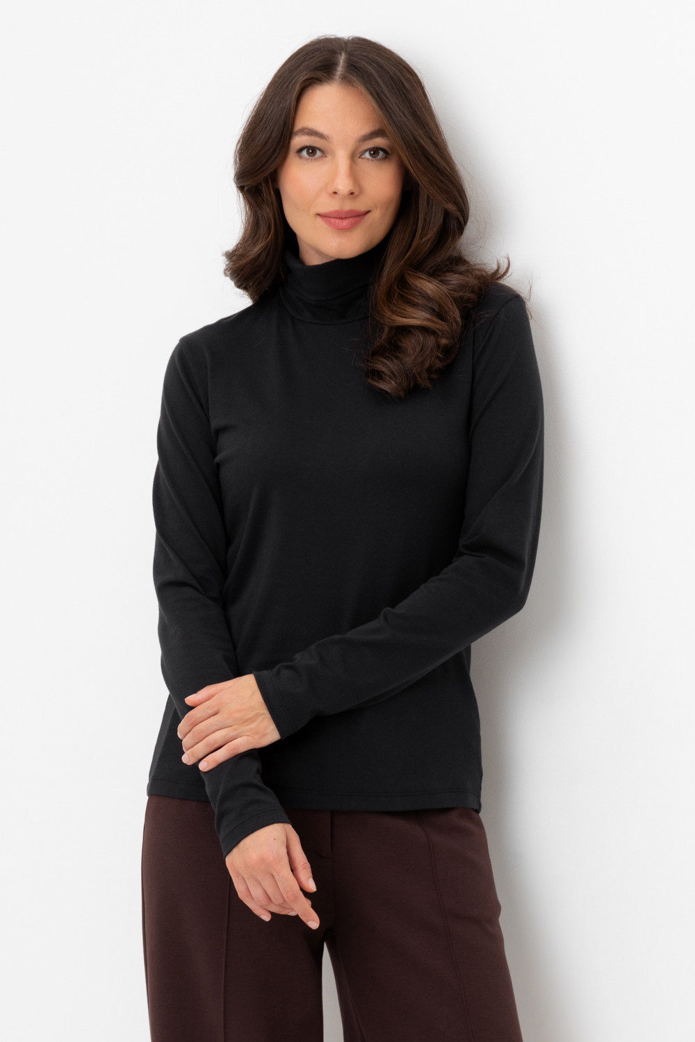 Водолазки женские для мам, артикул: ЕВТ 3026/24, цвет: черный, фото 5
