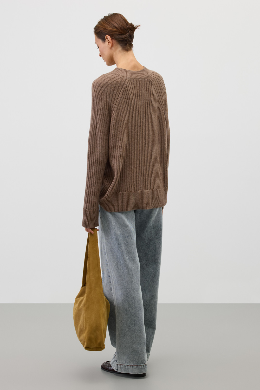 Джемперы женские для мам, артикул: ЕВ 30246/ш, цвет: коричневый, фото 5