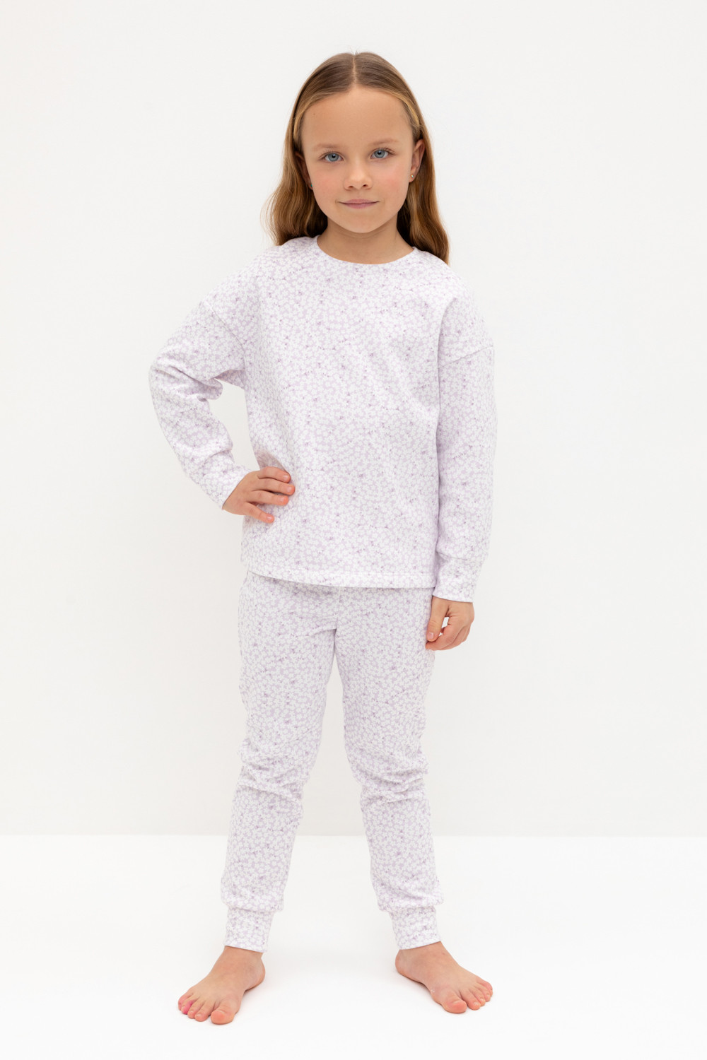Пижама для девочки, артикул: К 1587, цвет: фиолетовый, фото 5