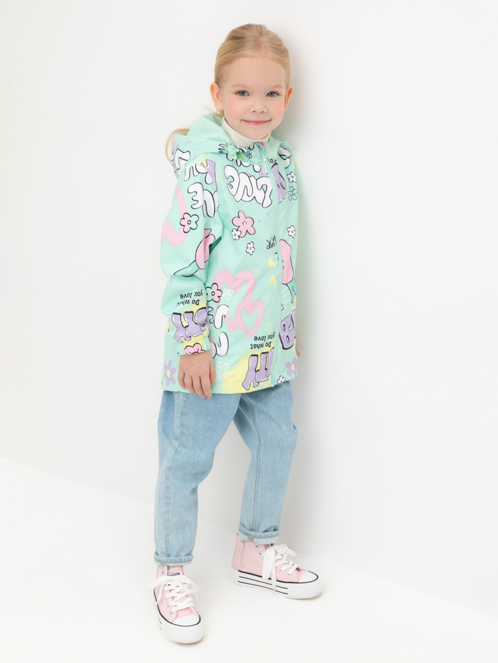 Куртка для девочки, артикул: ВК 32177/н/2 Ал, цвет: зеленый, фото 5