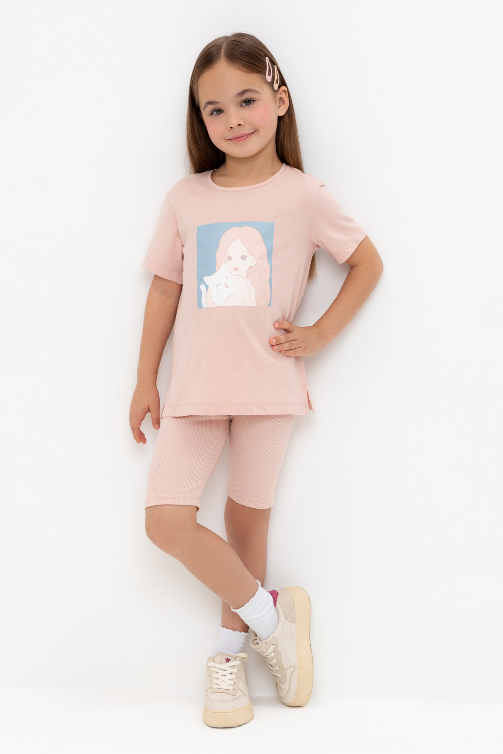 Велосипедки для девочки, артикул: КР 400556-1, цвет: розовый, фото 5